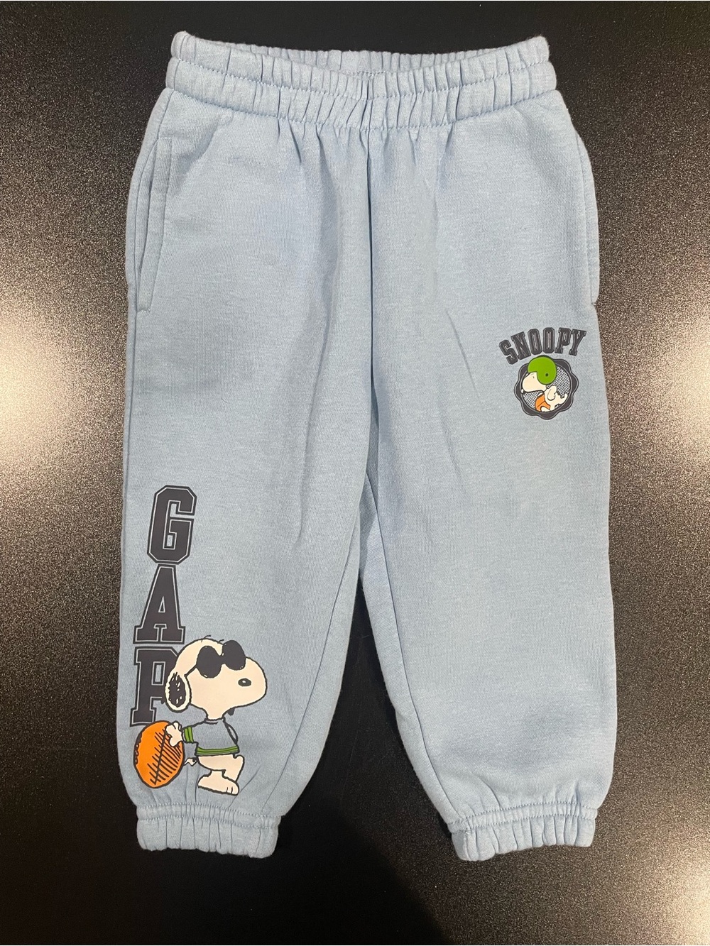 GAP Light Blue Snoopy Sweatpants. Fits 18-24 mo. 🦴 💙